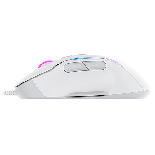 Turtle Beach Kone II Air – Kabellose, ergonomische RGB-Gaming-Maus, 350-Stunden-Akku, optischer 26K DPI Sensor, 21 programmierbare Funktionen, 4D-Free-Spin-Scroll-Rad, Schwarz