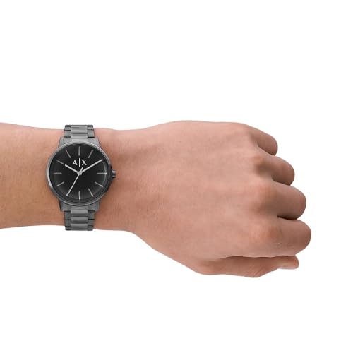 Armani Exchange Watch for Men, Quartz Movement and 42mm Case Size with Stainless Steel, Leather or Silicone Strap