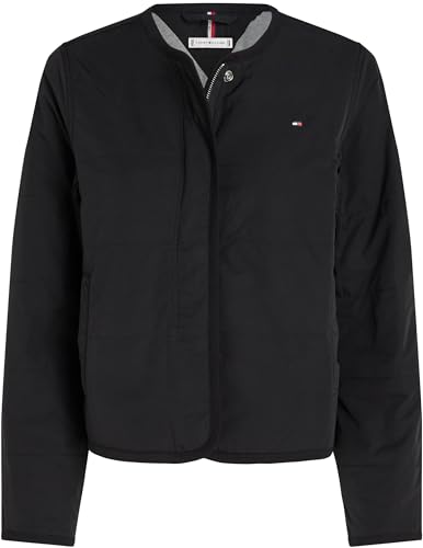 Tommy Hilfiger Women’s Lightweight Jacket – Iconic Jersey Lined Zip-Up Coat