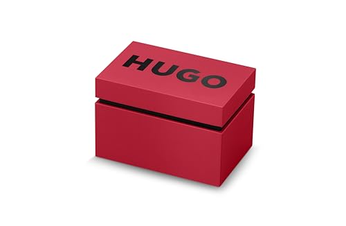 HUGO Analog Quarzuhr für Herren #Fast-Kollektion mit Edelstahl- oder Lederarmband