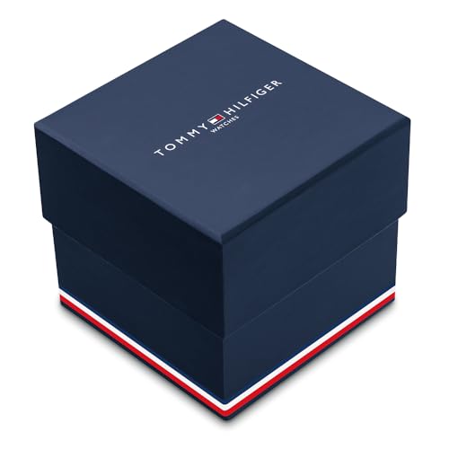 Tommy Hilfiger Multi Zifferblatt Quarz Uhr für Herren mit Silbernes Edelstahl-Mesh-Gliederarmband und Lederarmband