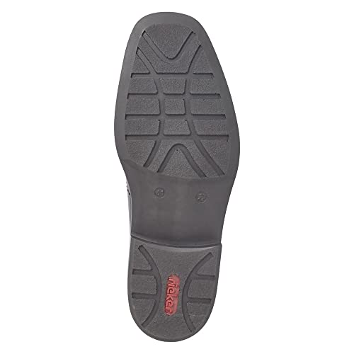 Rieker Men’s B0812 Lace-Up Shoes – Black Leather Comfort Shoes