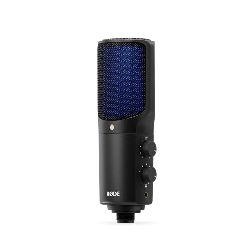 RØDE NT-USB+ Professionelles USB-Mikrofon für Profi-Audioaufnahmen direkt auf dem Computer oder Mobilgerät, schwarz