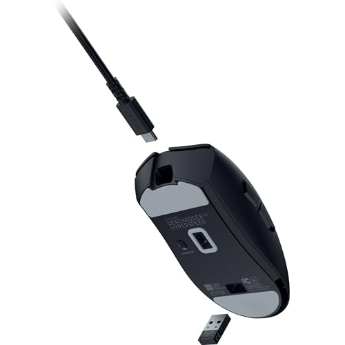 Razer DeathAdder Essential (2021) - Kabelgebundene Gaming-Maus mit Optischem Sensor mit 6400 DPI (5 programmierbare Tasten, Ergonomischer Formfaktor, 10 Millionen Klicks Lebensdauer) Schwarz