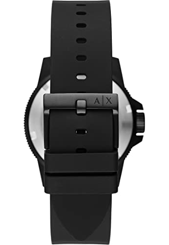 Armani Exchange Watch for Men, Quartz Movement and 42mm Case Size with Stainless Steel, Leather or Silicone Strap