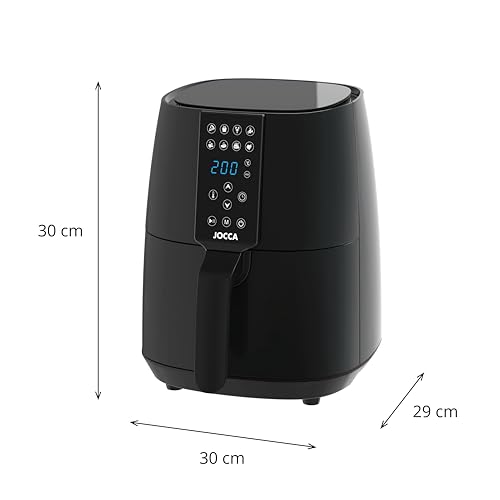 Jocca Heißluftfritteuse Sweet Line, 3,8L Fritteuse, 1450W, 8 Programme, LED Touchscreen, Timer, Rosa