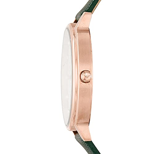 Emporio Armani ladies' two-hand stainless steel watch, 32 mm case size
