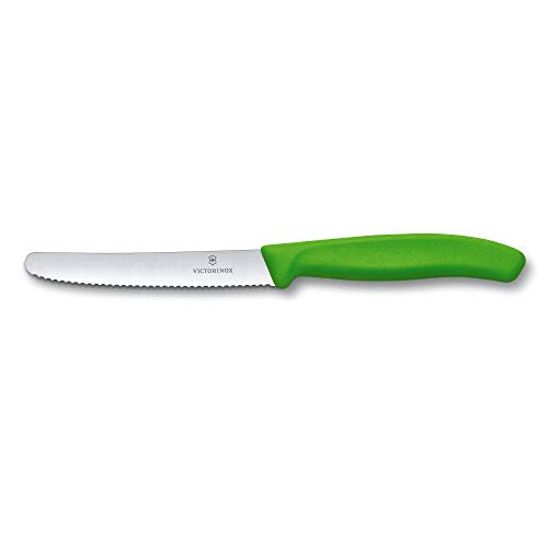 Victorinox Swiss Classic Gemüsemesser-Set, 3-teilig, Obstmesser, Gerader Schliff, Extra Scharf, Robuster Kunststoffgriff, mehrfarbig