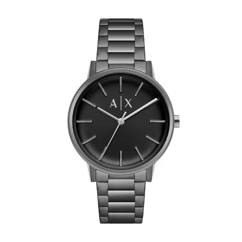 Armani Exchange Watch for Men, Quartz Movement and 42mm Case Size with Stainless Steel, Leather or Silicone Strap