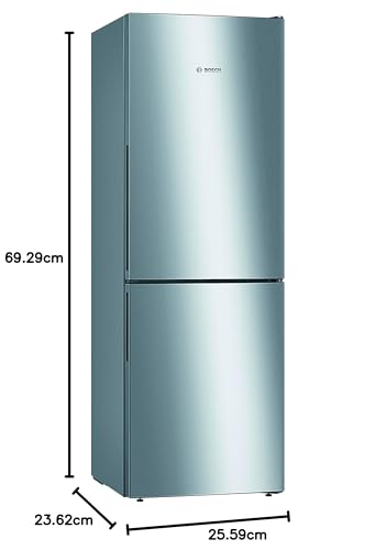 Bosch KGE398IBP, Serie 6, Kühl-Gefrier-Kombination, 201 x 60 cm, 249 L Kühlen & 94 L Gefrieren, LowFrost, BigBox für Gefriergut, längere Frische mit VitaFresh, Leise mit 38 dB, LED, AntiFingerprint