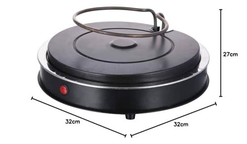 Emerio Pizzaofen, PIZZARETTE das Original, 1 handgemachte Terracotta Tonhaube, patentiertes Design, für Mini-Pizza, echter Familien-Spaß für 6 Personen, Terracotta Orange / Schwarz, PO-115984