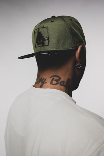 Nebelkind Snapback-Cap-Herren Damen Barbed Wire, Einheitsgröße OneSize, Größenverstellbar, Unisex, hochwertige Basecap trendig, Streetwear Style, Baseball-Kappe mit geradem Schirm, Retro