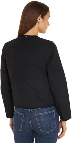 Tommy Hilfiger Women’s Lightweight Jacket – Iconic Jersey Lined Zip-Up Coat