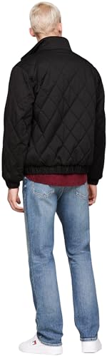 Men’s Quilted Jacket – Tommy Jeans Essential Puffer Coat with Zip Closure