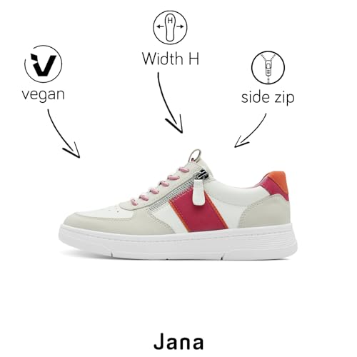 Jana Women's Vegan Sneaker – Flat Casual Shoes