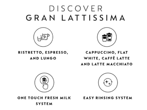 Nespresso De'Longhi EN640.B Gran Lattissima Kaffeekapselmaschine mit automatischem Milchsystem,19 Bar Druck,1400W,Schwarz