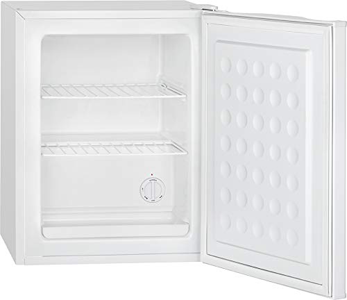 Bomann® Gefrierschrank klein mit 42L Nutzinhalt | Mini Gefrierschrank mit 2 herausnehmbaren Gitterablagen | Gefrierschrank mit wechselbarem Türanschlag & stufenloser Temperaturreglung | GB 7236 weiß