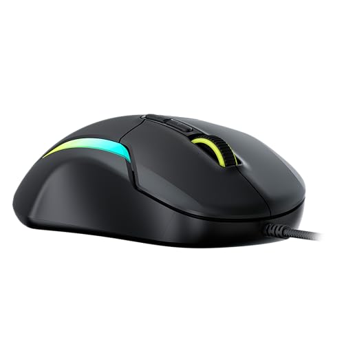 Turtle Beach Kone II Air – Kabellose, ergonomische RGB-Gaming-Maus, 350-Stunden-Akku, optischer 26K DPI Sensor, 21 programmierbare Funktionen, 4D-Free-Spin-Scroll-Rad, Schwarz