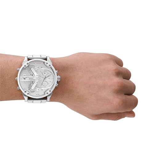 Diesel Mr. Daddy Men's Multifunctional Watch with Silicone, Stainless Steel or Leather Strap