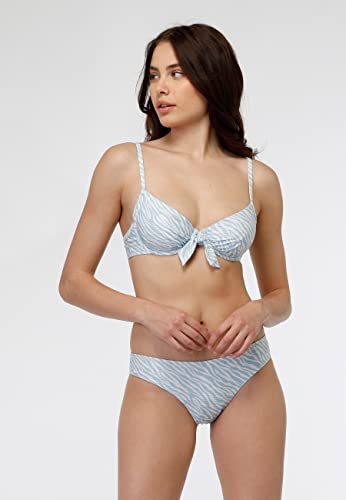 Lovable Women's Underwired Bra Bikini – Printed Knitted Micro Two-Piece Set
