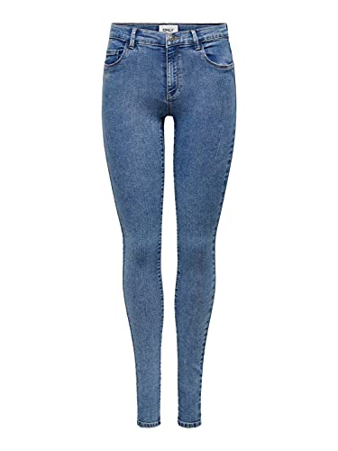 ONLY Women’s ONLRAIN Mid-Rise Skinny Fit Jeans