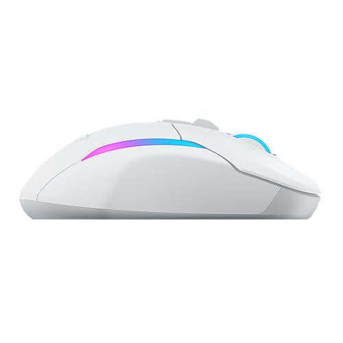 Turtle Beach Kone II Air – Kabellose, ergonomische RGB-Gaming-Maus, 350-Stunden-Akku, optischer 26K DPI Sensor, 21 programmierbare Funktionen, 4D-Free-Spin-Scroll-Rad, Schwarz