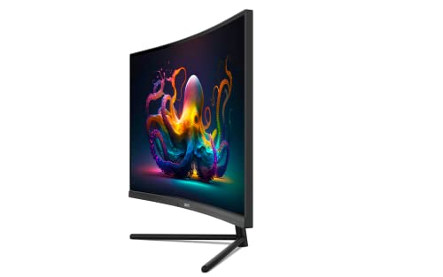 ODYS i27 Monitor - 27-Zoll-Bildschirm im rahmenlosen Design, Full HD, 100 Hz, mit HDR, IPS Panel, FreeSync, HDMI, USB-C, 3,5mm Audio