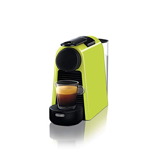Nespresso De'Longhi Essenza Mini EN 85.R Kaffeekapselmaschine, Welcome Set mit 7 Kapseln in unterschiedlichen Geschmacksrichtungen, 19 bar Pumpendruck, Platzsparend, 0,6 l, Rot