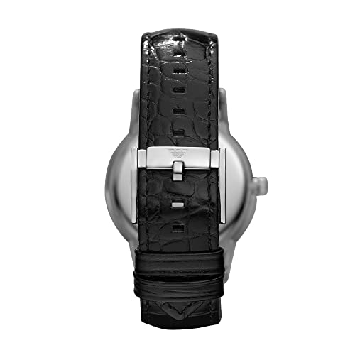 Emporio Armani men's watch with three hands, stainless steel, case size 43 mm