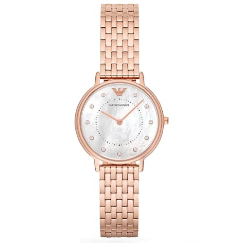 Emporio Armani ladies' two-hand stainless steel watch, 32 mm case size