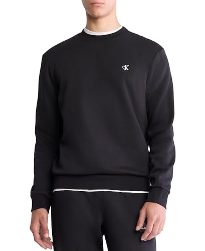 Calvin Klein Men’s Crewneck Sweater – Soft Cotton Knit Pullover