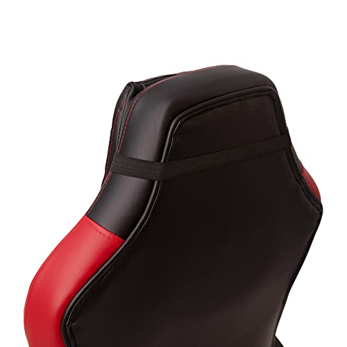 Flash Furniture X30 Gaming-Stuhl, ergonomischer Bürostuhl für PC- und Gaming-Setups, verstellbarer Rennsport-Stuhl mit vollständig verstellbarer Rückenunterstützung, schwarz mit weißer Verzierung