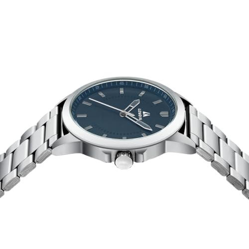 LN LENQIN Herren Uhr Edelstahl Uhren Herren Analog Quarz Uhr 30M Wasserdicht Armbanduhr Herren Mode Casual Designer Uhr für Männer