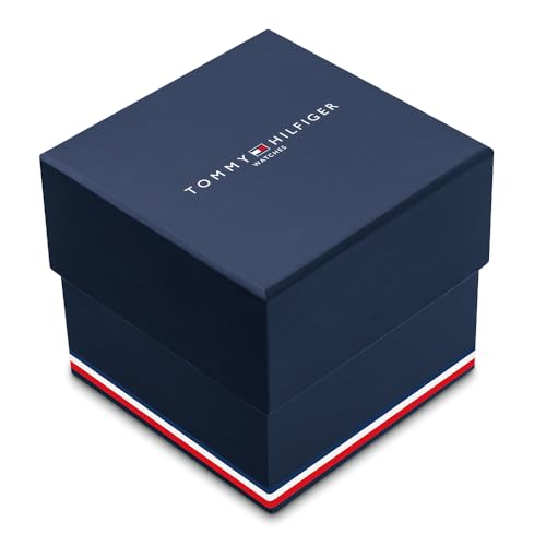 Tommy Hilfiger Multi Zifferblatt Quarz Uhr für Herren mit Silbernes Edelstahl-Mesh-Gliederarmband und Lederarmband