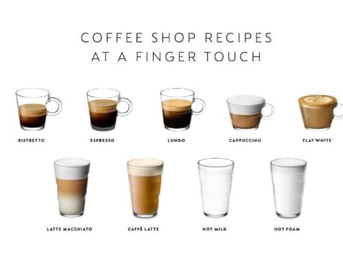 Nespresso De'Longhi EN640.B Gran Lattissima Kaffeekapselmaschine mit automatischem Milchsystem,19 Bar Druck,1400W,Schwarz