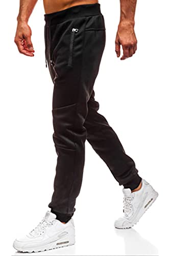 Men’s Sport Pants – Casual Jogger Cargo Sweatpants with Side Stripes