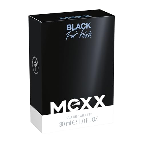 MEXX BLACK Man Eau de Parfume, verführerisch-intensiver Duft mit aquatisch-holzigen Noten für sinnliche Männer, 50ml