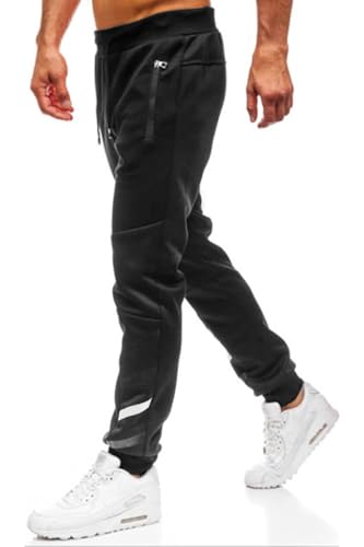 Men’s Sport Pants – Casual Jogger Cargo Sweatpants with Side Stripes