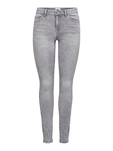 ONLY Women’s ONLWAUW Mid-Rise Skinny Fit Jeans