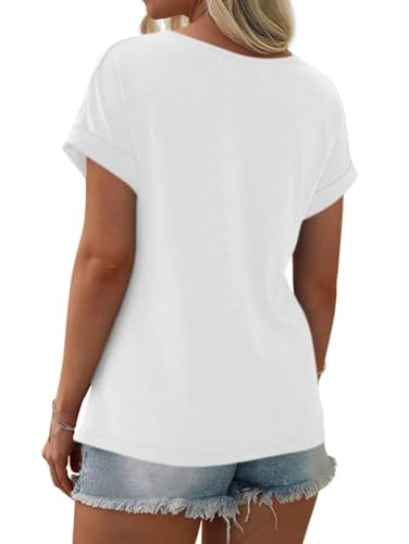 Fisoew Women's T-Shirt – Crew Neck Short Sleeve