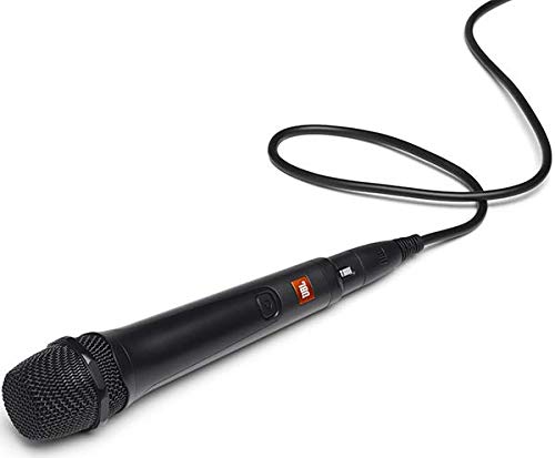 JBL PBM 100 – Dynamisches Gesangsmikrofon mit Kabel - Schwarz – Zubehör für die JBL Party-Box – Karaoke für Zuhause – Mit Kardioid-Richtcharakteristik