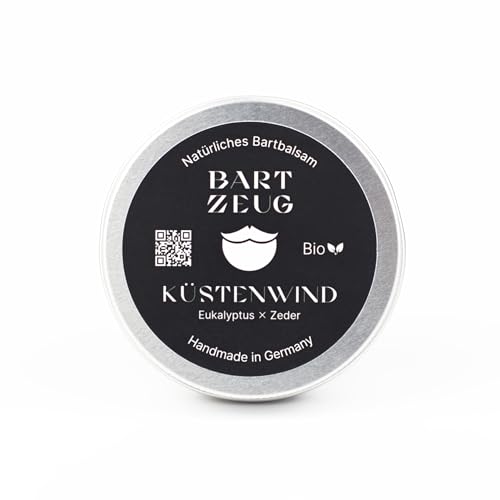BARTZEUG Bartbalsam Waldwunder・Zirbelkiefer x Bergamotte・100% natürliches Bartbalm・Hält deinen Bart in Form ・Bartpflege für den Mann・50ml・Made in Germany