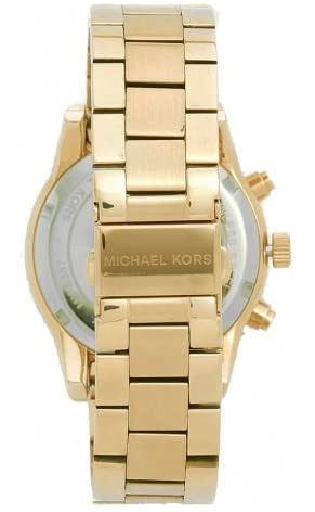 Michael Kors ladies' watch Ritz, 37 mm case size, quartz chronograph movement, stainless steel bracelet