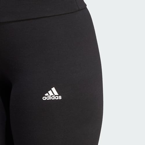 ADIDAS Women’s LIN Leggings – Black/White, High Waist, Comfortable Stretch Fit