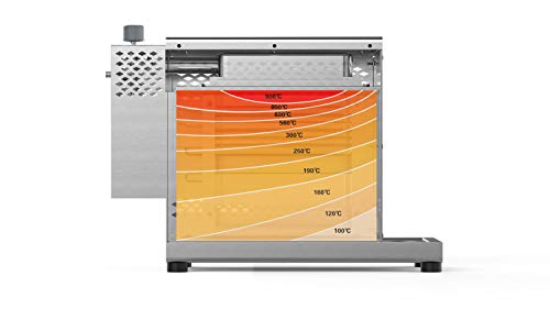 tepro steak grill Toronto, ceramic infrared burner with 3 kW power, 800 degrees gas, dimensions approx. 23 x 56 x 40.5 cm, silver