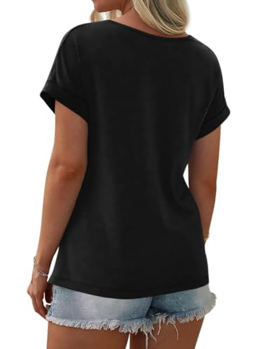 Fisoew Women's T-Shirt – Crew Neck Short Sleeve