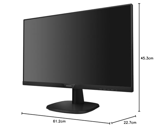 Philips 241V8L - 24 Inch FHD Monitor, AdaptiveSync (1920 x 1080, 75 Hz, VGA, HDMI) Black