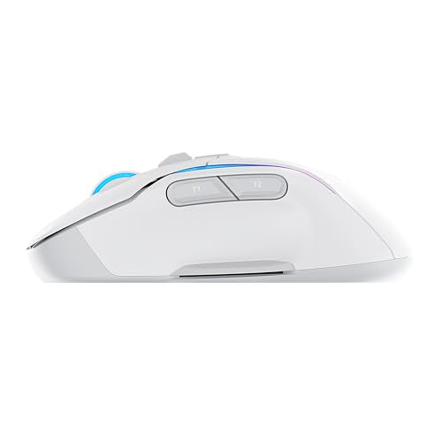 Turtle Beach Kone II Air – Kabellose, ergonomische RGB-Gaming-Maus, 350-Stunden-Akku, optischer 26K DPI Sensor, 21 programmierbare Funktionen, 4D-Free-Spin-Scroll-Rad, Schwarz