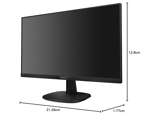 Philips 241V8L - 24 Inch FHD Monitor, AdaptiveSync (1920 x 1080, 75 Hz, VGA, HDMI) Black
