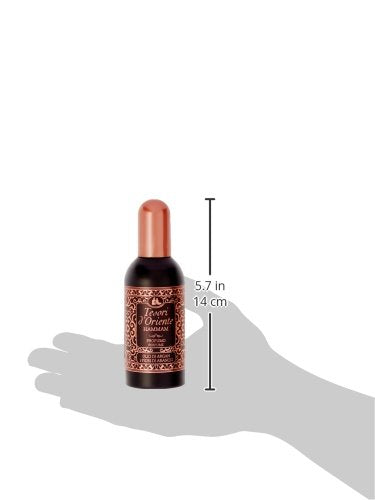 Tesori d'Oriente EDT Byzantium 100 ml, aromatisches Parfüm (schwarze Rose & Labdanum), im Aluminiumflakon, Wellness-Ritual für Körper & Sinne